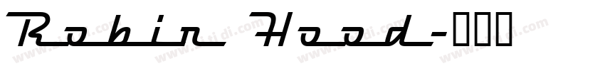 Robin Hood字体转换